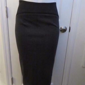 SNIDER BLACK,CHARCOAL GRAY  SKIRT XS